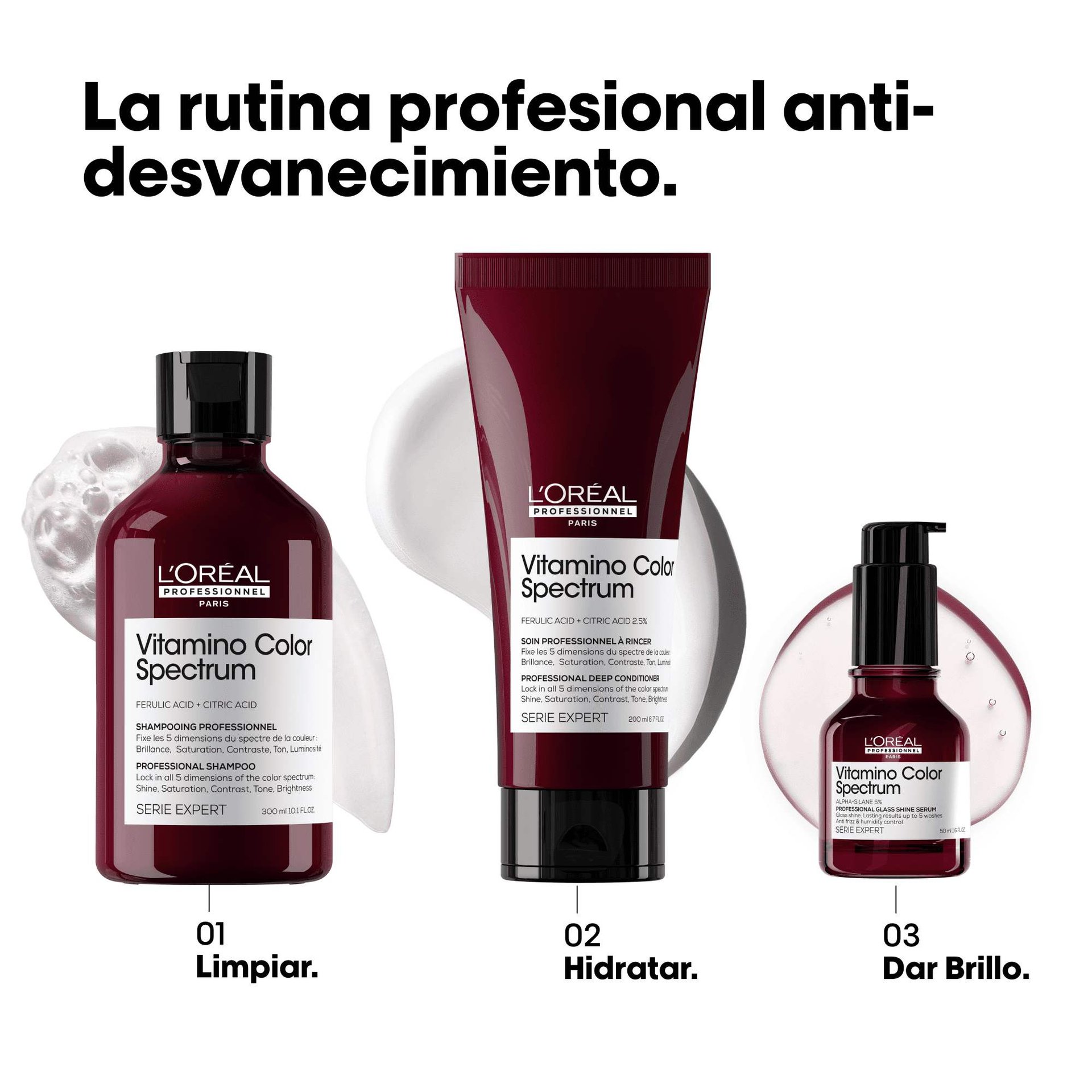 shampoo para cabello teñido y maltratado color intenso